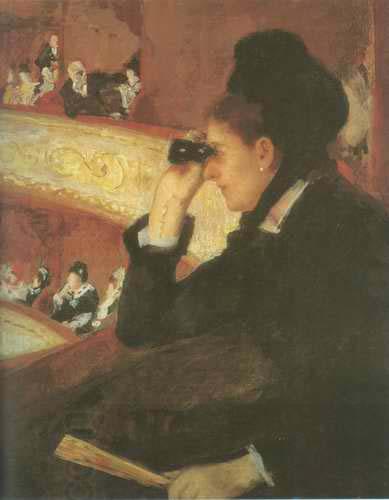 Mary Cassatt In the Loge oil painting picture